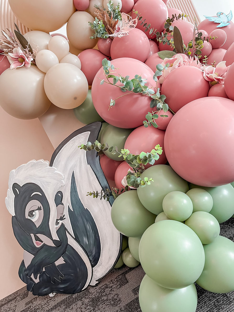 Thumbnail: Bambi Theme Birthday. Girls Birthday Balloons