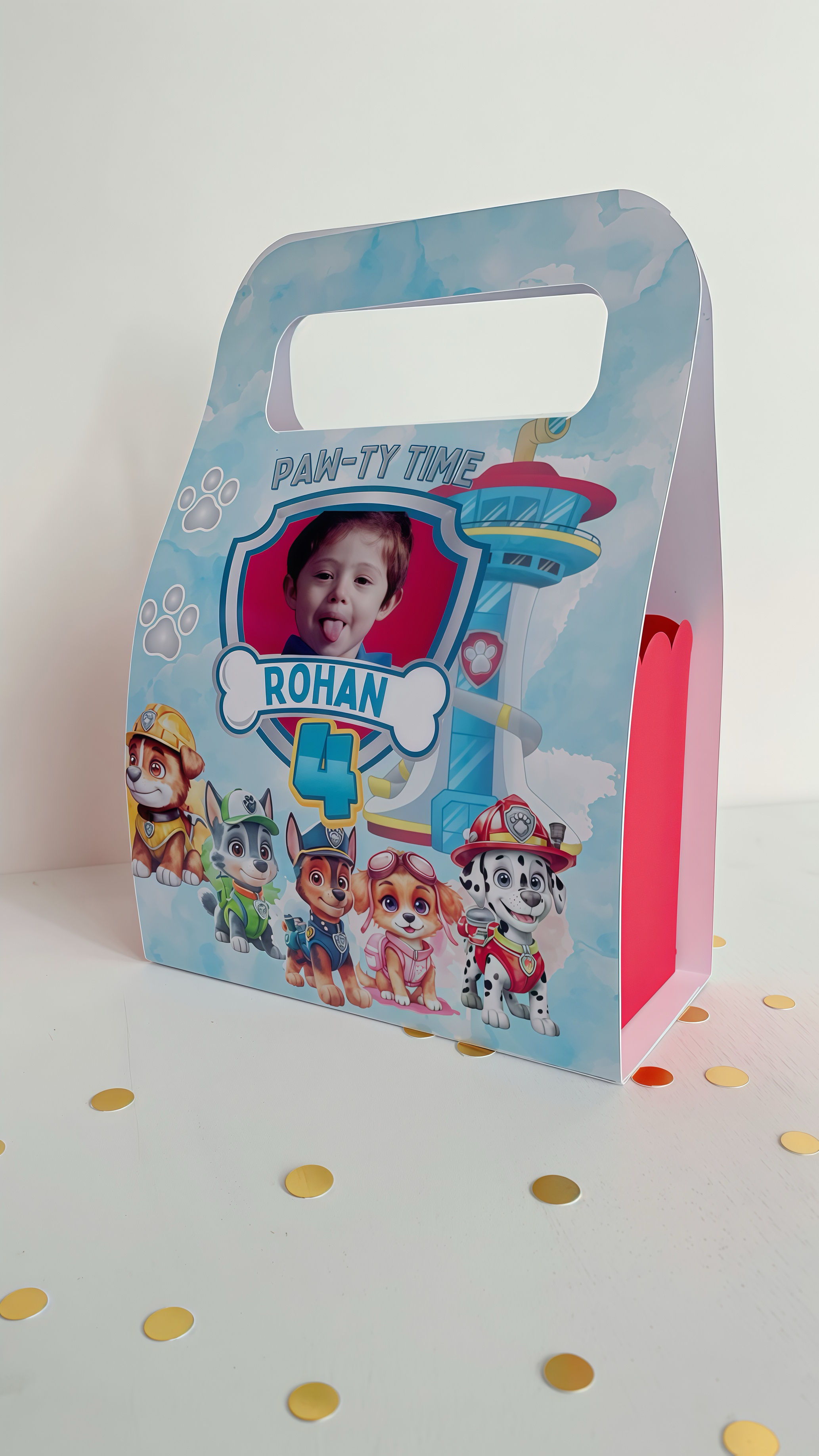 Personalised Party Favour Photo Boxes - Paw Patrol