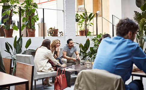 Business People at a Lobby