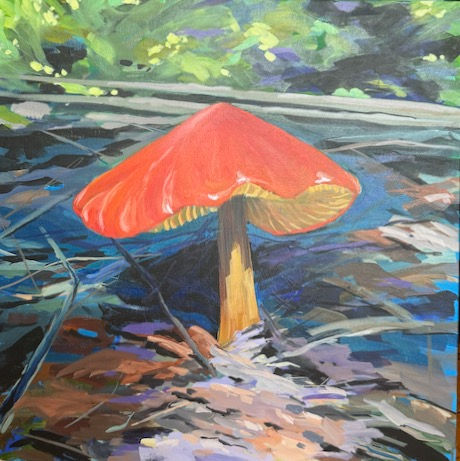 "Fiery Woodland Beacon"
24"x24"