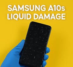 Samsung Galaxy A10s liquid damage treatment – professional repair service with ultrasonic cleaning.