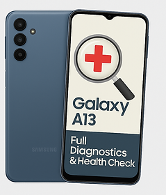 Galaxy A13 diagnostic and health check service.