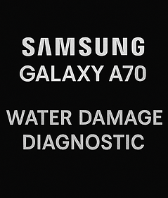 Samsung Galaxy A70 water damage diagnostic with ultrasonic cleaning