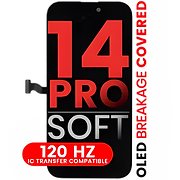 Aftermarket soft OLED replacement screen for iPhone 14 Pro – vibrant colors, no True Tone