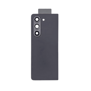 Samsung Galaxy Z Fold5 Phantom Black rear battery cover replacement panel on a transparent background