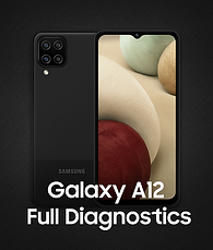Galaxy A12 full diagnostics & health check – £39. Book Now.