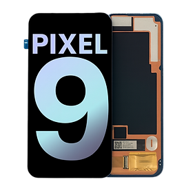 Google Pixel 9 screen replacement on dark background.