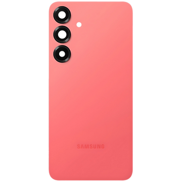 Samsung Galaxy S25 Plus Coralred back showing triple-camera rear panel