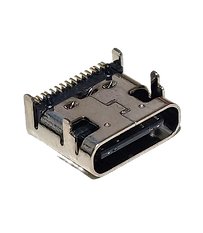 Front USB and USB‑C ports of a PS5 highlighted on a dark studio background.