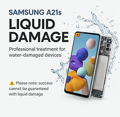 Samsung Galaxy A21s liquid damage treatment