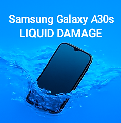 Samsung Galaxy A30s liquid damage treatment – professional repair service with ultrasonic cleaning.