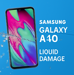 Samsung Galaxy A40 liquid damage treatment – professional repair service with ultrasonic cleaning.