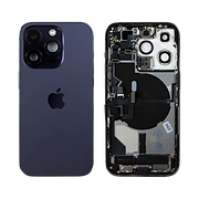 Genuine iPhone 14 Pro rear glass housing in Deep Purple