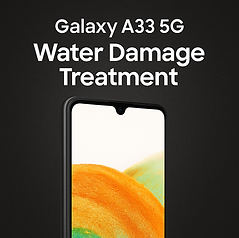 Galaxy A33 5G water damage treatment & diagnostics – from £40. Book Now.