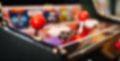 a blurred out arcade machine background