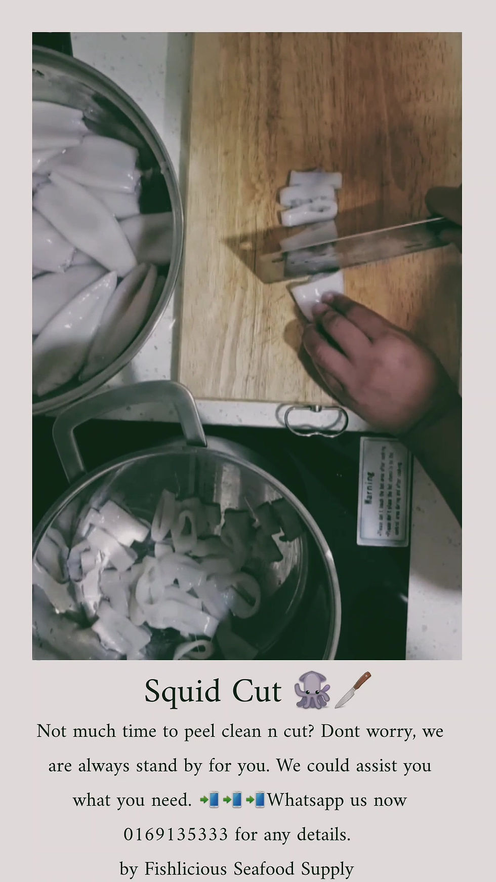 Thumbnail: Squid Cut FRESH | Sotong Potong | 苏东圈