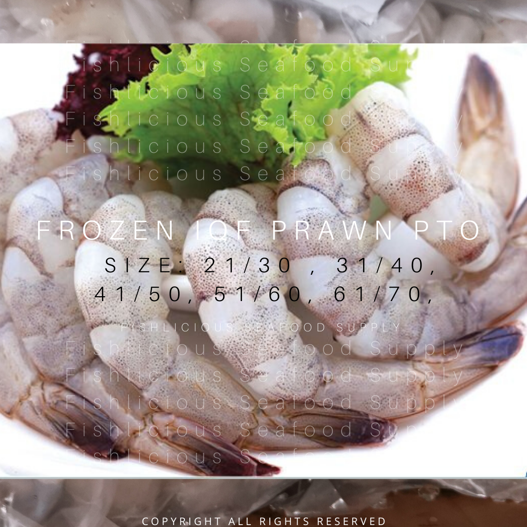 Frozen IQF Prawn Meat PTO | 雪藏虾肉（有尾）