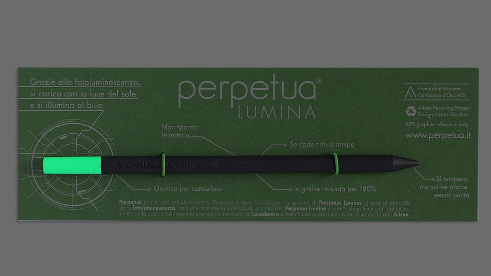 Miniatura: Perpetua la matita Lumina gomma fotoluminescente verde