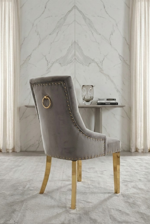 Miniatura: SILLA C-323 GRIS / ORO