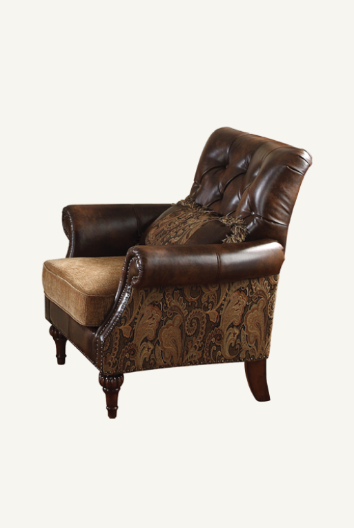 Miniatura: SILLON DREENA BROWN CHENILLE