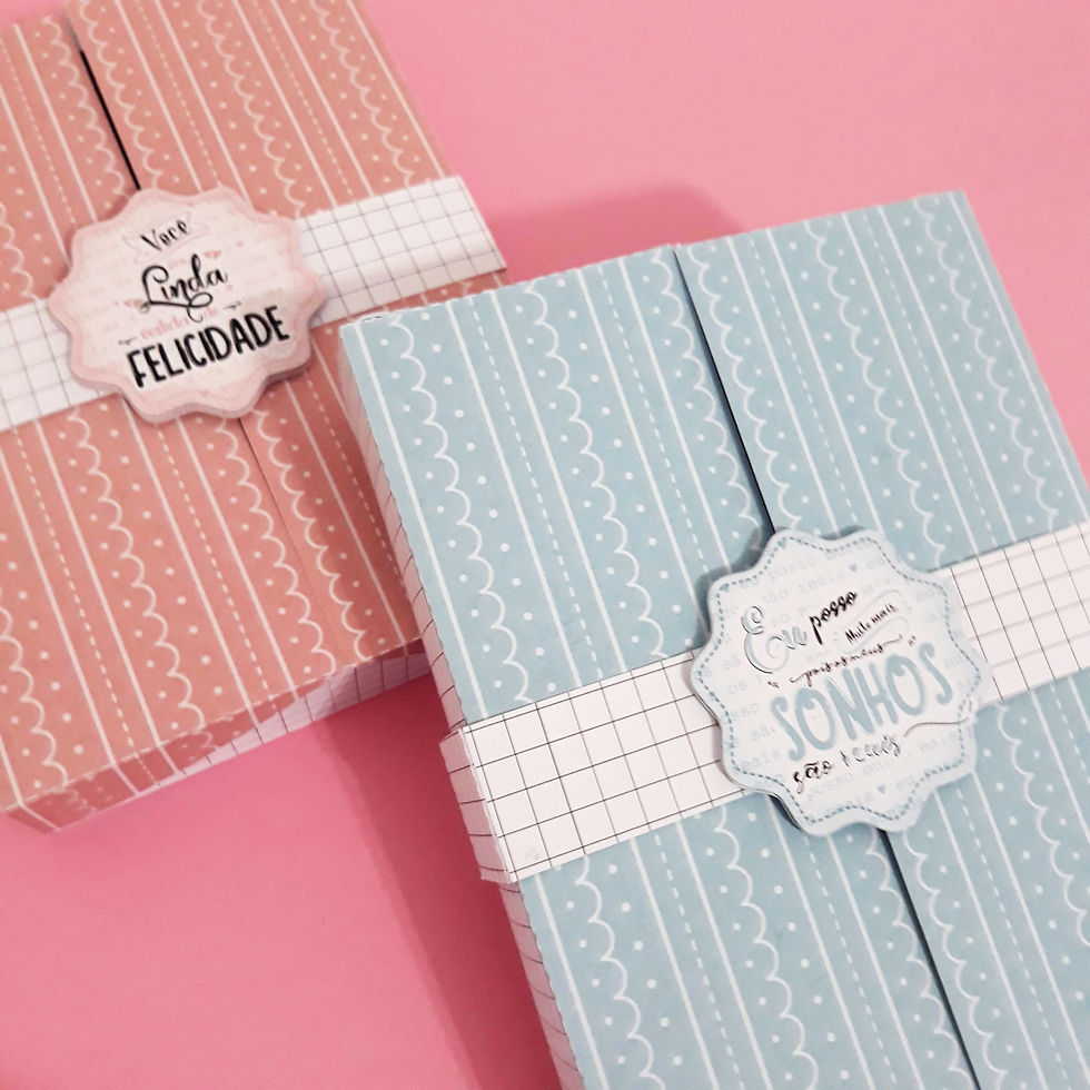 Miniatura: Caixa Happy p/ Bloquinho A6 (PRINTABLE)