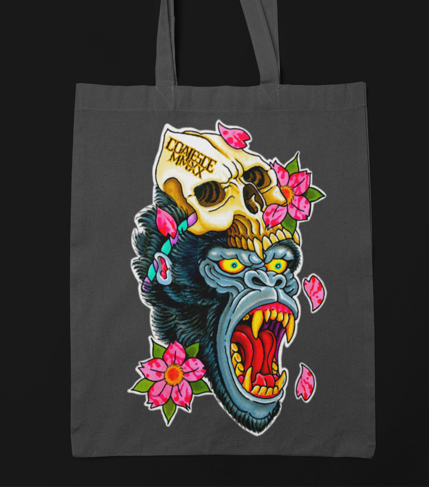 Gorilla tote bag grey