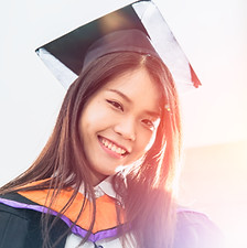 Asian cute women portrait graduation, Thailand university..jpg