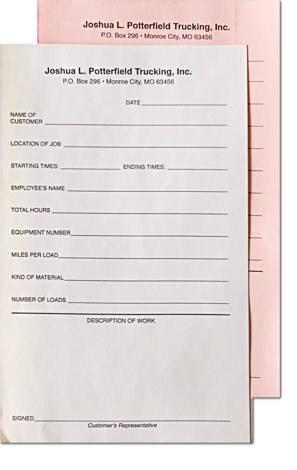 Custom printed forms a s printing