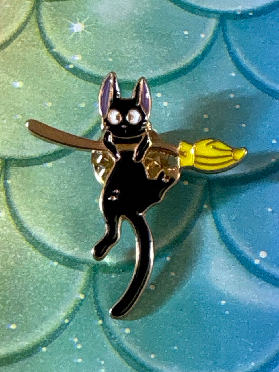 Thumbnail: Pin - Black Cat Broom