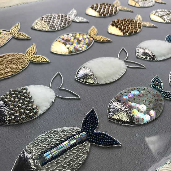 Goldwork fish