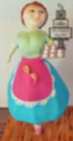 Dancing baker  gravity defying cake