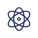 An atom symbolizing energy