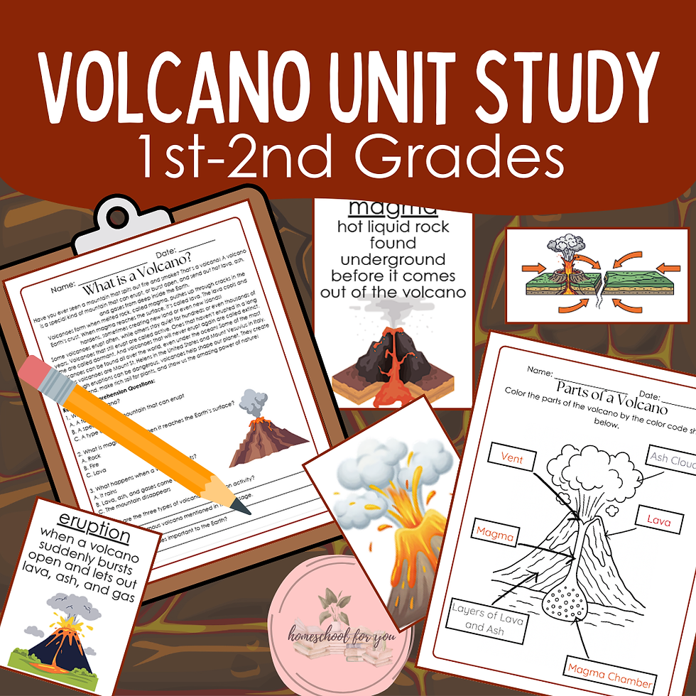 Volcano Unit Study | 1st–2nd Grade