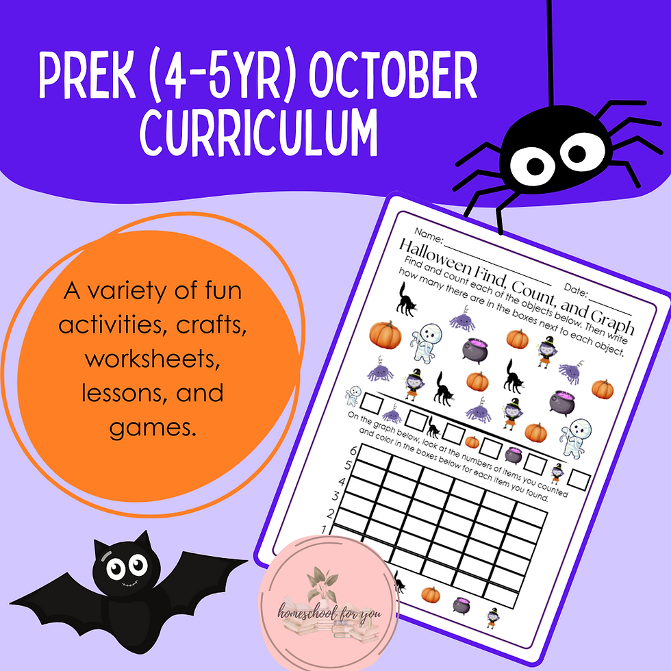 Thumbnail: Preschool 4-5yr October Curriculum Workbook - 12 Month Preschool Curriculum