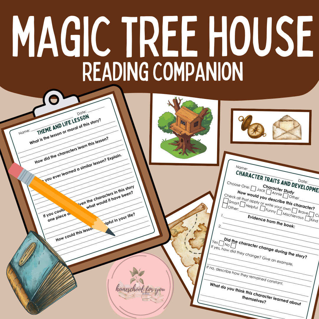 Magic Tree House Literacy Analysis Companion - Reusable Template