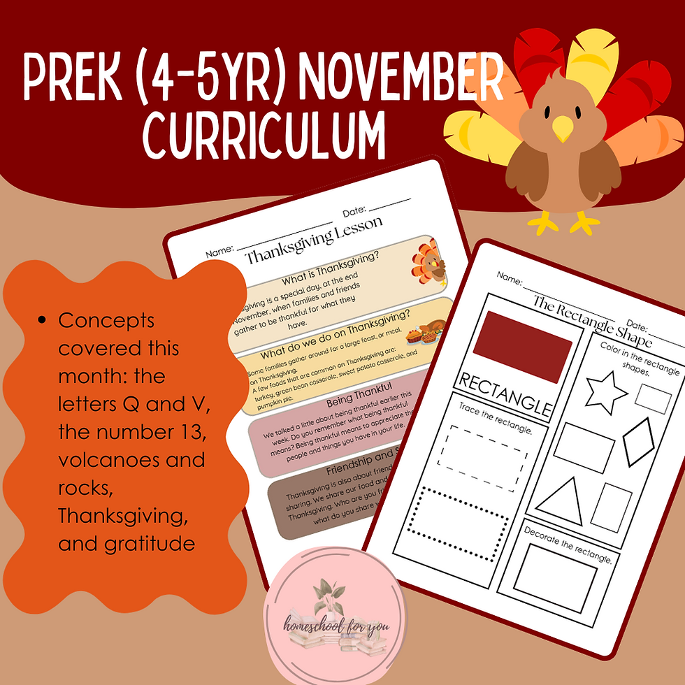 Thumbnail: Preschool 4-5yr November Curriculum Workbook -9 Month Digital Curriculum