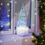 Thumbnail: Christmas Tree - Blue and Green Iridescent - Lighted Base and Remote