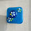 Thumbnail: Wall Hook - Blue with Flower Petals