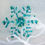 Thumbnail: Snowflake - Peacock Iridescent Glass with Murrini Accents