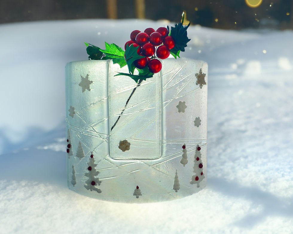 Thumbnail: Vase - Iridescent Christmas