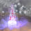 Thumbnail: Christmas Tree - Iridescent with Snowflakes - Lighted Base and Remote
