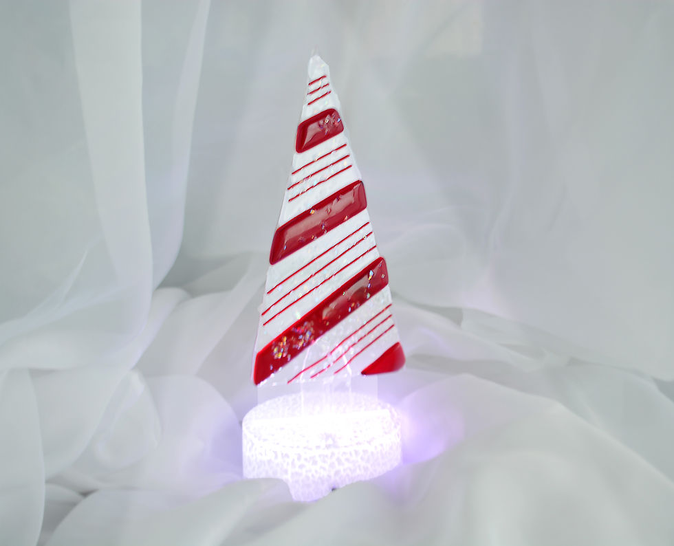Thumbnail: Christmas Tree - Candy Cane - Lighted Base and Remote
