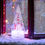 Thumbnail: Christmas Tree - Iridescent with Snowflakes - Lighted Base and Remote