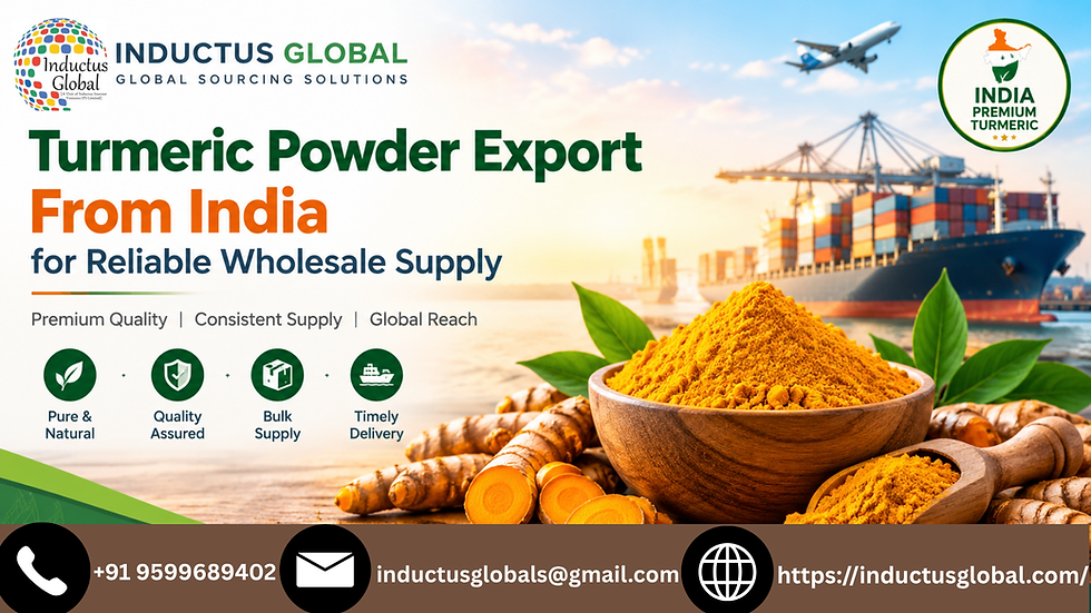 Turmeric Powder Export From India for Reliable Wholesale Supply