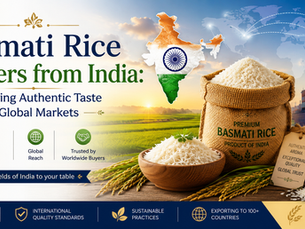Basmati Rice Exporters from India: Delivering Authentic Taste to Global Markets