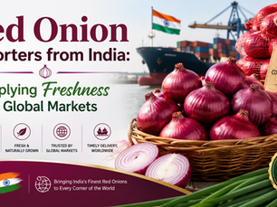 Red Onion Exporters from India: Supplying Freshness to Global Markets