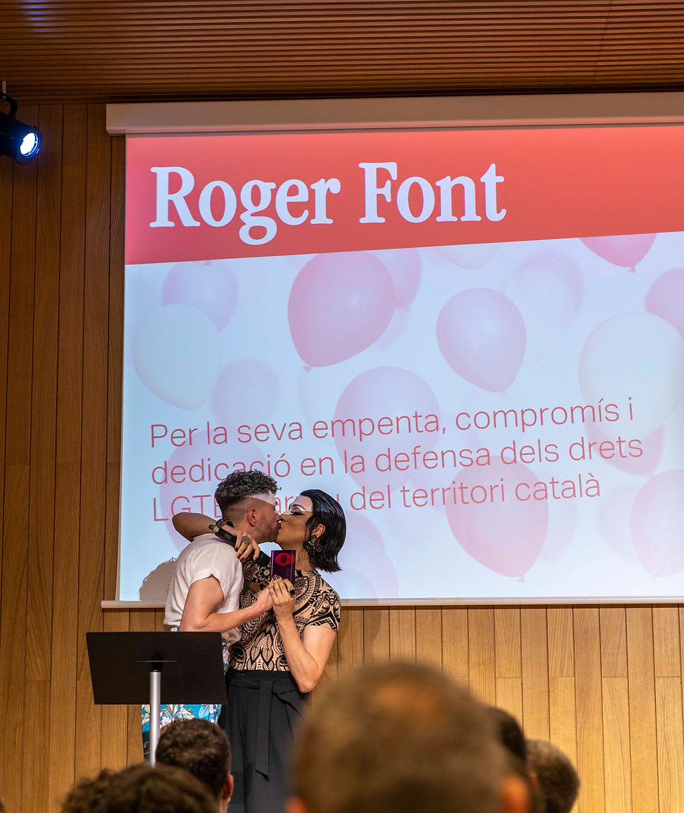 Roger Font rep el premi nacional 17M per la lluita contra la LGBTI-fòbia 