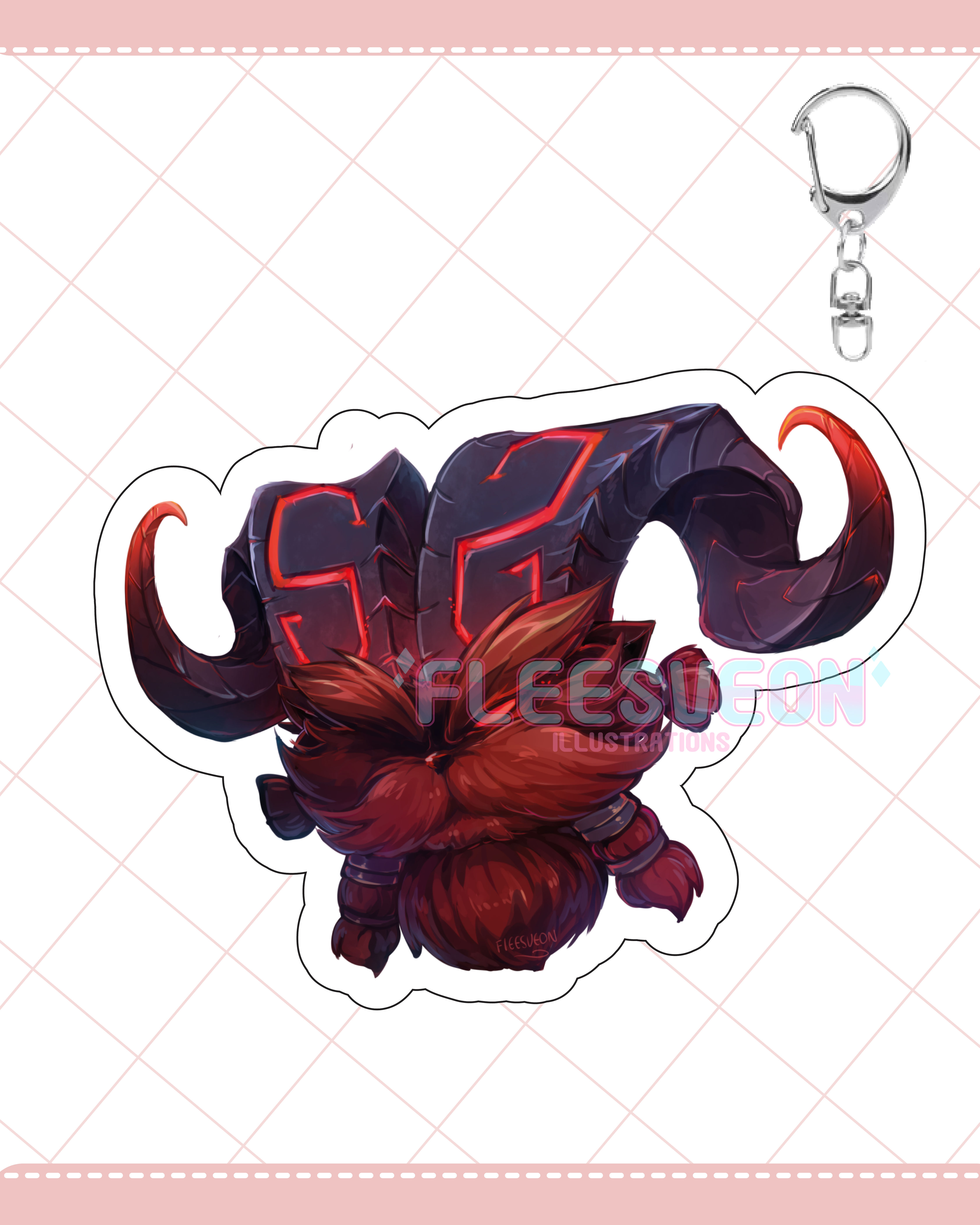 Ornn from League of Legends (2 inch acrylic Charm)