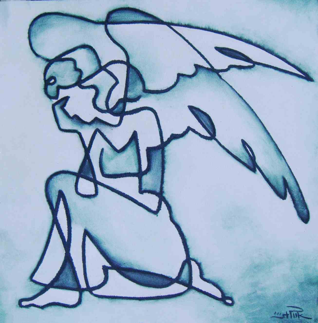 one-line-engel-y-01-oel-leinwand-50x50cm-puk