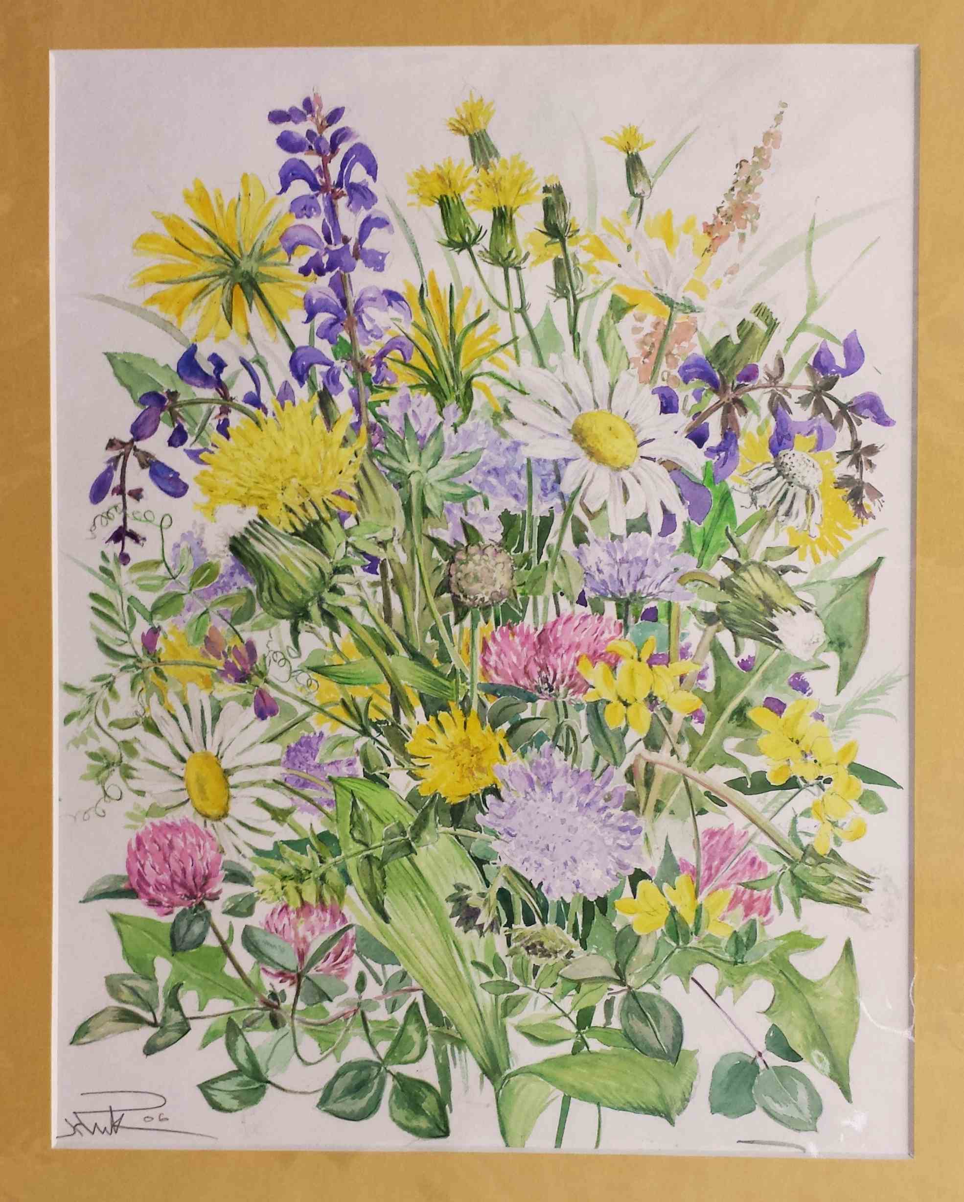 Wiesenblumen 2 Margeriten Löwenzahn